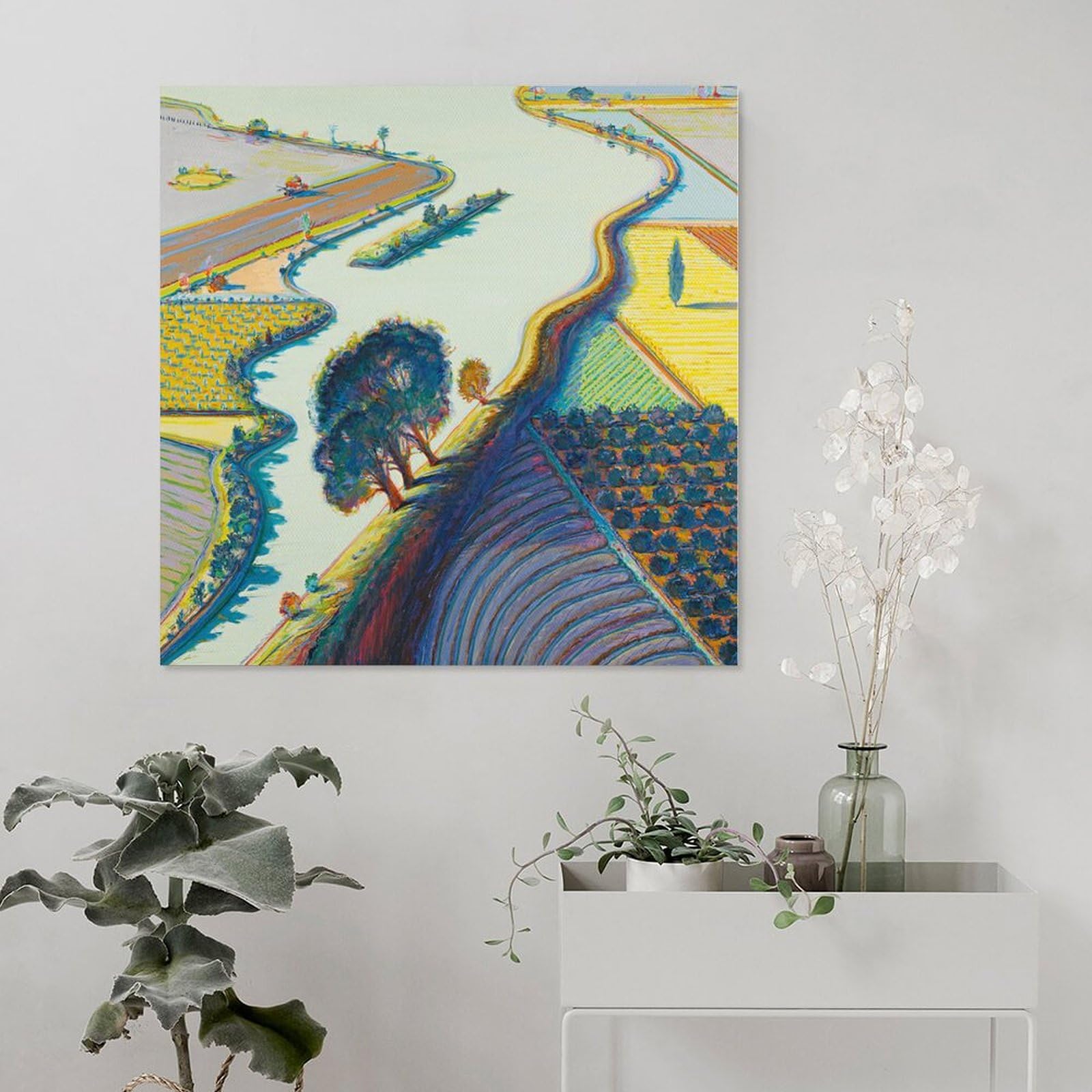 Amazon.com: Wayne Thiebaud Art Prints《Landscape》wall Art Poster